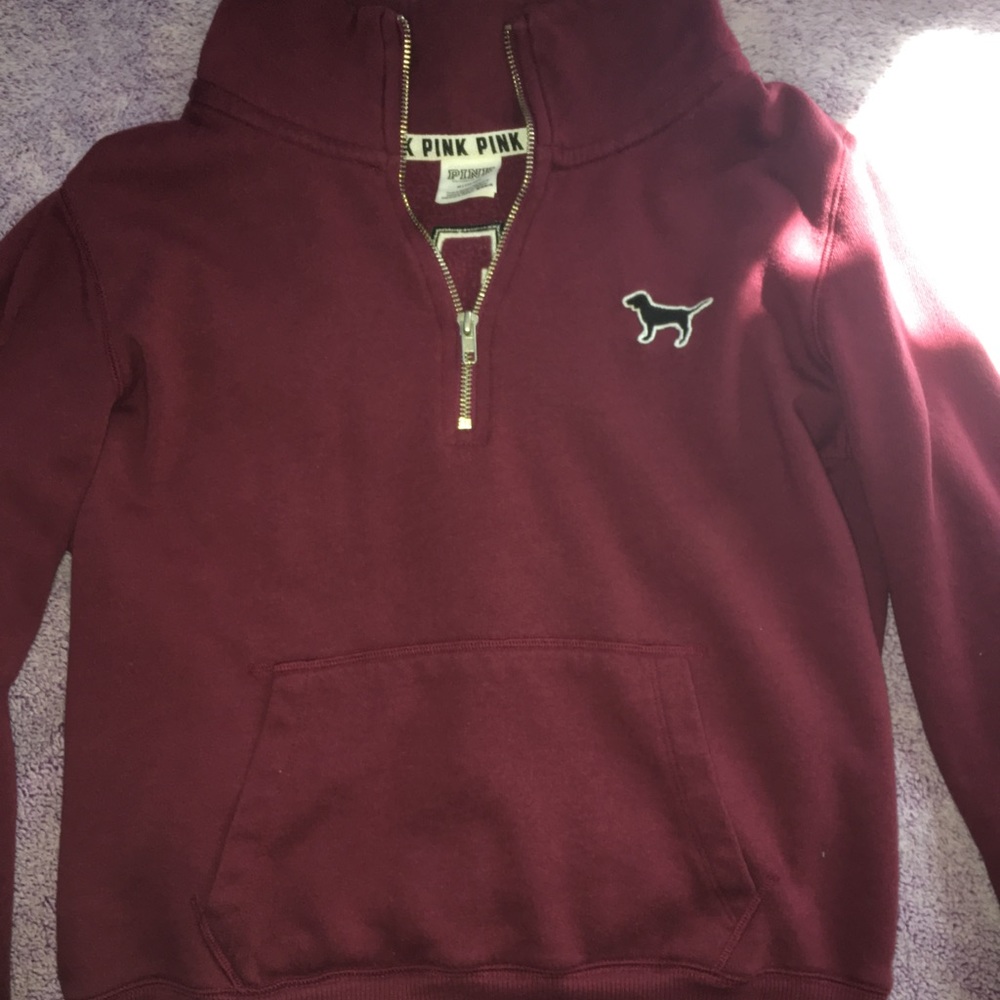Pink 1/4 Zip Pullover